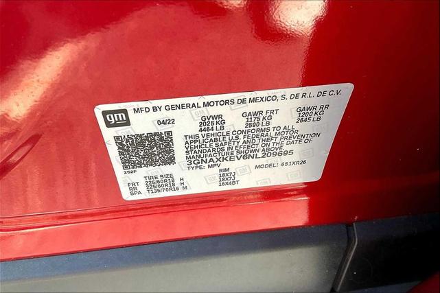 Photo of 2022 Red Chevrolet Equinox