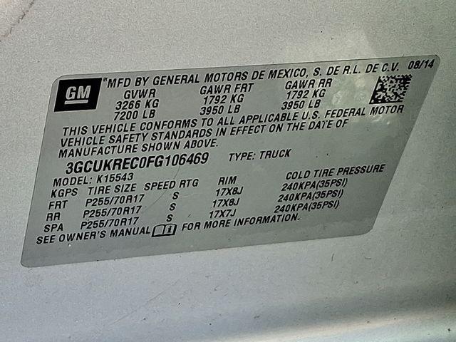 Photo of 2015 Silver Ice Metallic Chevrolet Silverado 1500