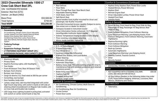Photo of 2023 Red Chevrolet Silverado 1500