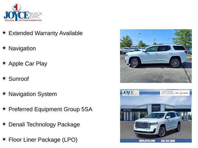 Photo of 2022 White Frost Tricoat GMC Acadia