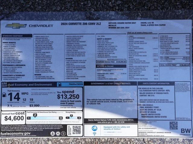 Photo of 2024 Ceramic Matrix Gray Metallic Chevrolet Corvette
