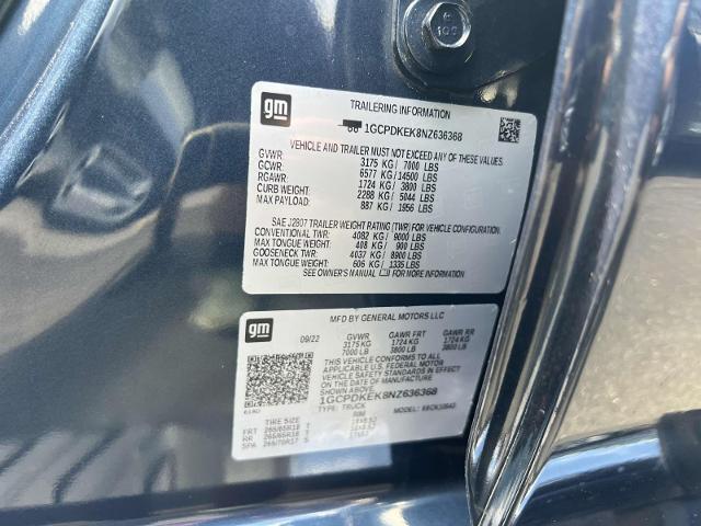 Photo of 2022 Northsky Blue Metallic Chevrolet Silverado 1500