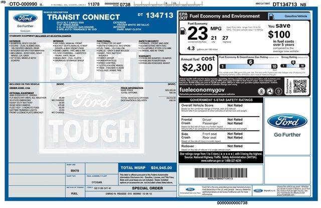 Photo of 2013 Frozen White Ford Transit Connect