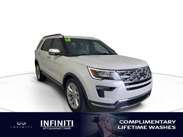 Photo of 2018 White Platinum Clearcoat Metallic Ford Explorer