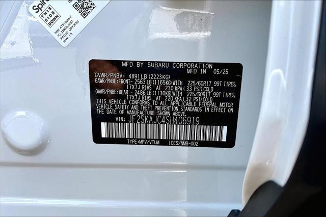 Photo of 2025 Crystal White Pearl Subaru Forester