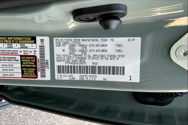 Photo of 2025 Lunar Rock Toyota Tundra