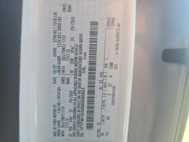 Photo of 2022 Oxford White Ford F-150