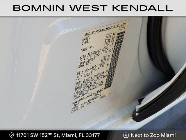 Photo of 2022 Glacier White Nissan Frontier