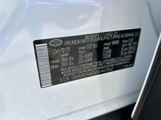 Photo of 2022 Quartz White Hyundai SANTA FE