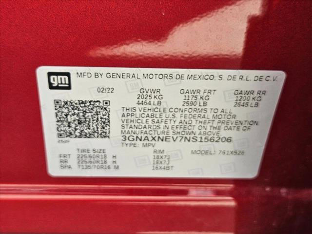 Photo of 2022 Cherry Red Tintcoat Chevrolet Equinox
