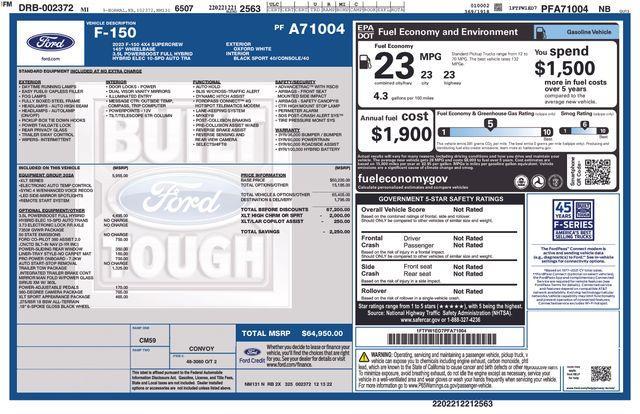 Photo of 2023 Oxford White Ford F-150