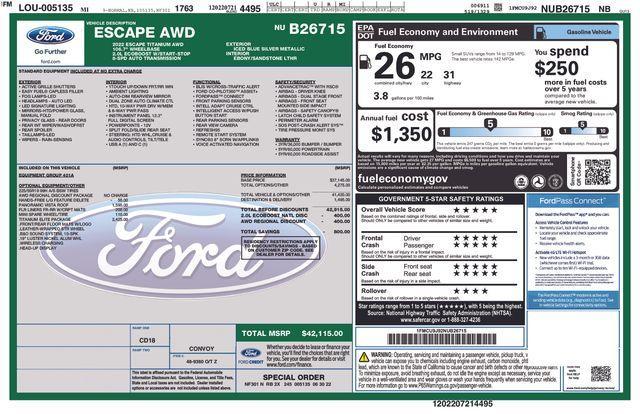 Photo of 2022 Ice Blue Ford Escape