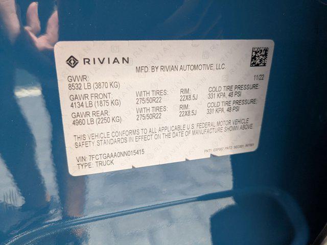 Photo of 2022 Rivian Blue [Blue] Rivian R1T