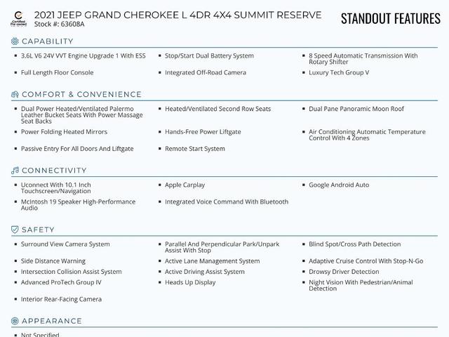 Photo of 2021 Diamond Black Jeep Grand Cherokee L