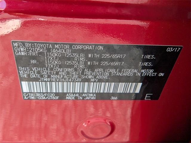 Photo of 2017 Red Toyota RAV4