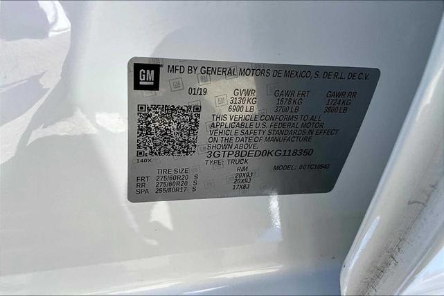 Photo of 2019 White Frost Tri-Coat GMC Sierra 1500