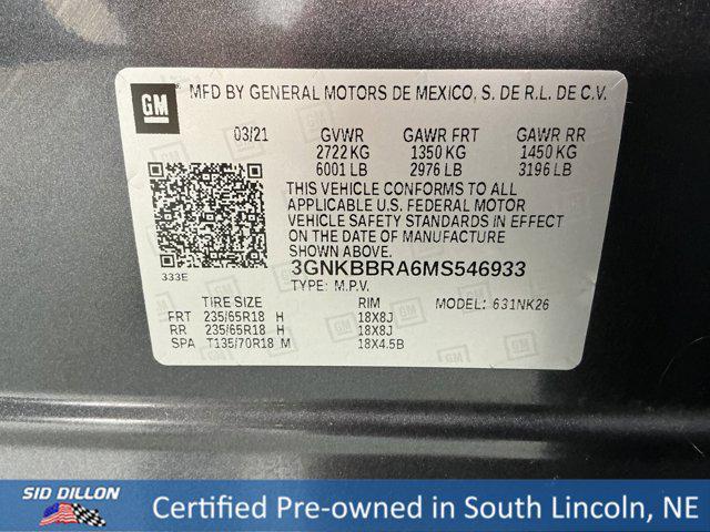 Photo of 2021 Iron Gray Metallic Chevrolet Blazer