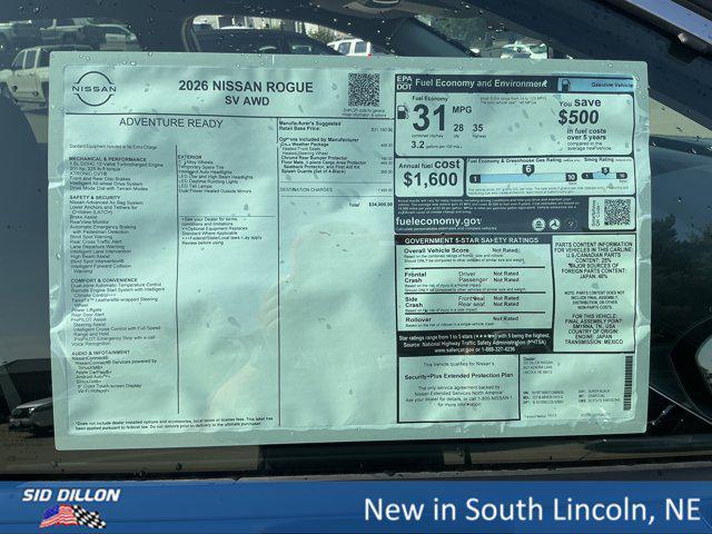 Photo of 2026 Super Black Nissan Rogue