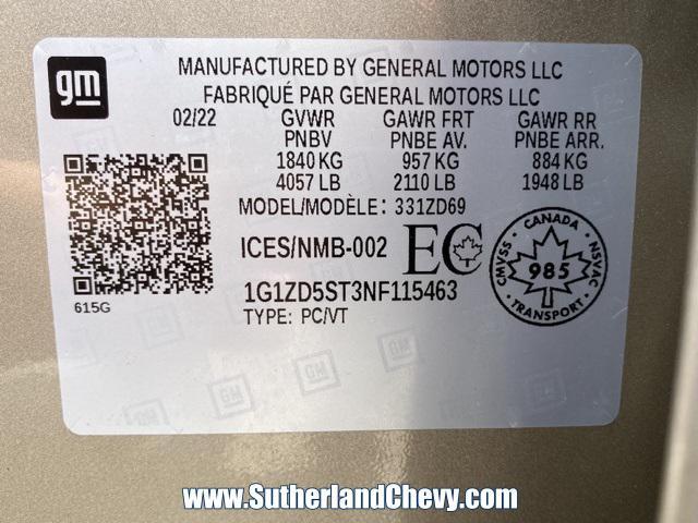 Photo of 2022 Mineral Gray Metallic Chevrolet Malibu