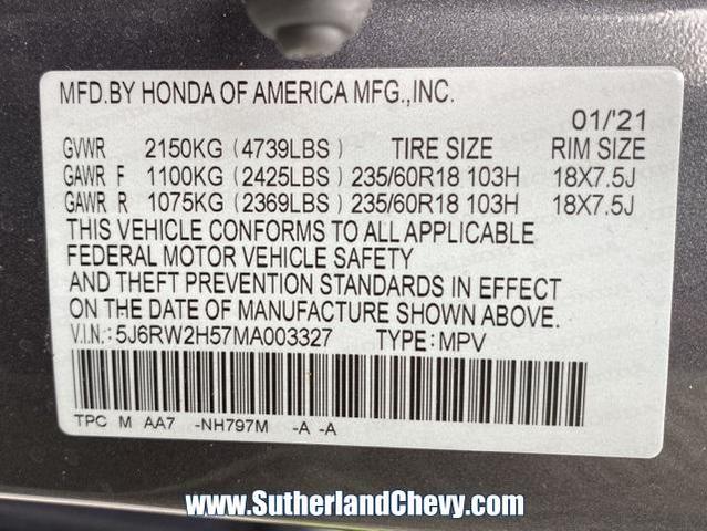Photo of 2021 Modern Steel Metallic Honda CR-V