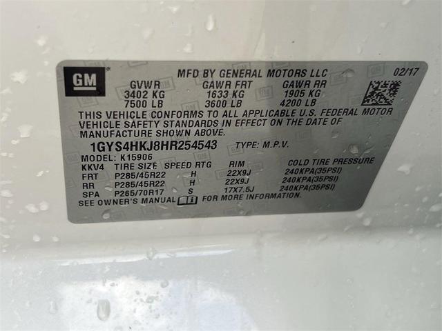 Photo of 2017 Crystal White Tri-Coat Cadillac Escalade ESV