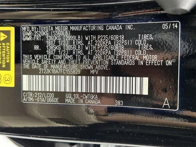 Photo of 2015 Obsidian Black Lexus RX 350