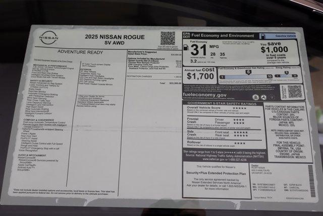 Photo of 2025 Black Nissan Rogue