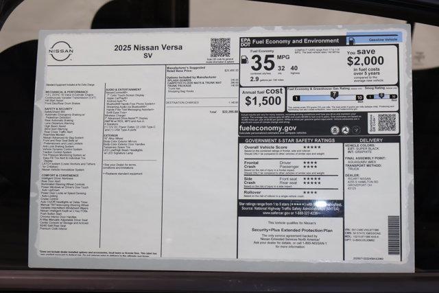 Photo of 2025 Black Nissan Versa