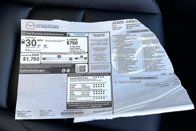 Photo of 2025 Jet Black Mica Mazda Mazda3