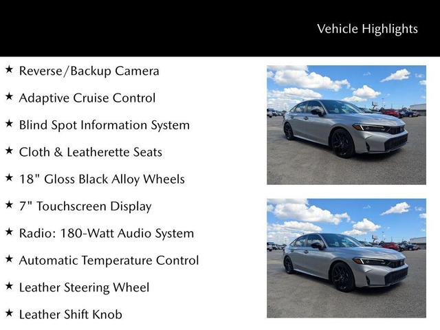 Photo of 2025 Solar Silver Metallic Honda Civic