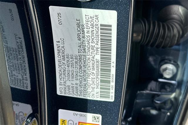 Photo of 2025 Canyon Honda Accord Hybrid
