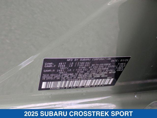Photo of 2025 Alpine Green Subaru Crosstrek