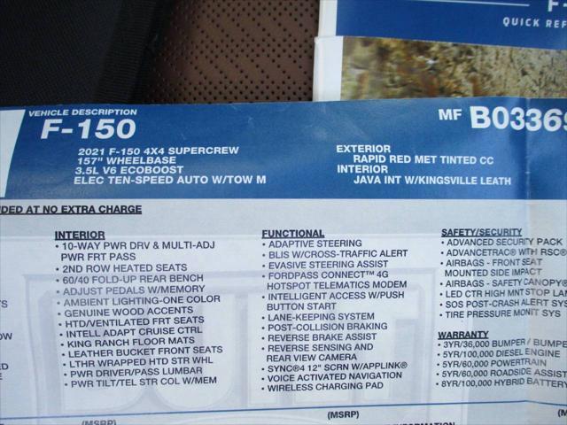 Photo of 2021 Maroon Ford F-150