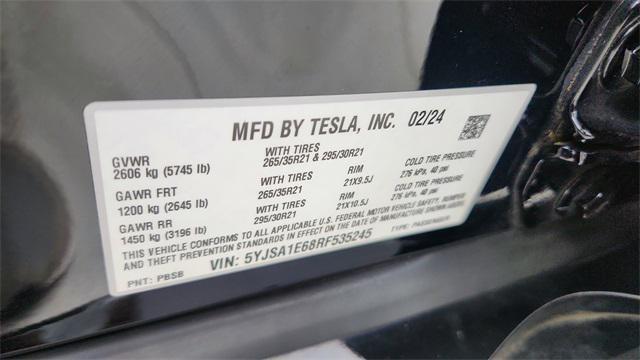 Photo of 2024 Solid Black Tesla Model S
