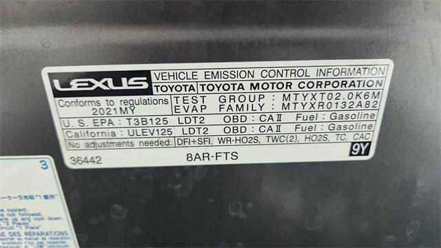 Photo of 2021 Obsidian Lexus NX 300