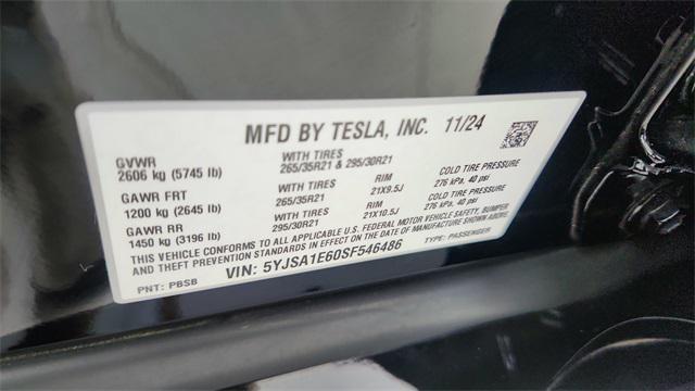 Photo of 2025 Solid Black Tesla Model S