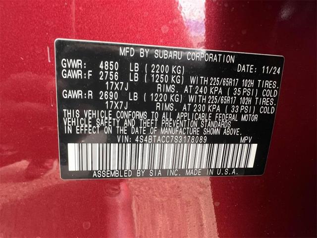 Photo of 2025 Crimson Red Pearl Subaru Outback