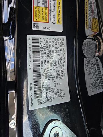 Photo of 2025 Crystal Black Pearl Honda Civic Hybrid