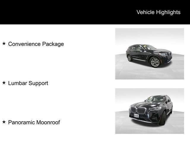 Photo of 2022 Black Sapphire Metallic BMW X3