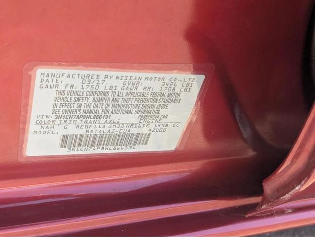 Photo of 2017 Cayenne Red Nissan Versa