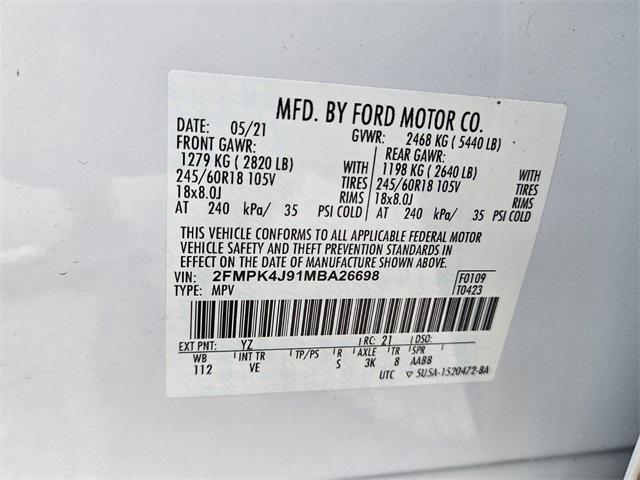 Photo of 2021 Oxford White Ford Edge