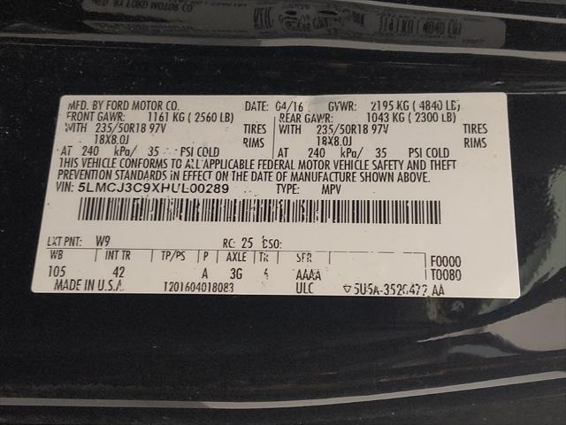 Photo of 2017 Black Lincoln MKC