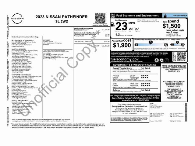 Photo of 2023 Scarlet Ember Tintcoat Nissan Pathfinder