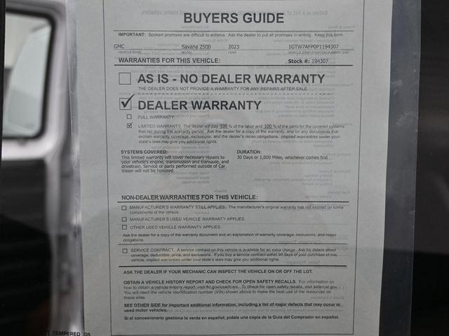 Photo of 2023 Summit White GMC Savana 2500