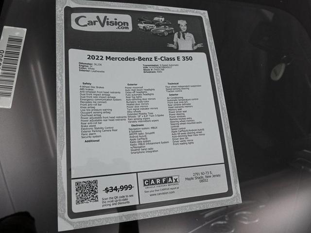 Photo of 2022 White Mercedes-Benz E-Class