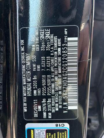 Photo of 2012 Twilight Black Hyundai SANTA FE