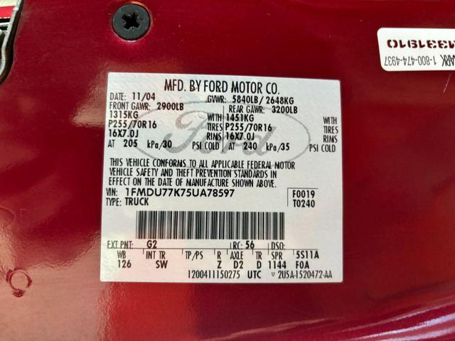 Photo of 2005 Red Fire Clearcoat Ford Explorer Sport Trac