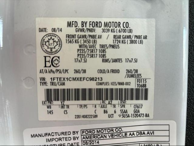 Photo of 2014 Oxford White Ford F-150