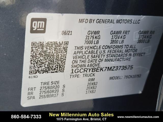Photo of 2021 Northsky Blue Metallic Chevrolet Silverado 1500