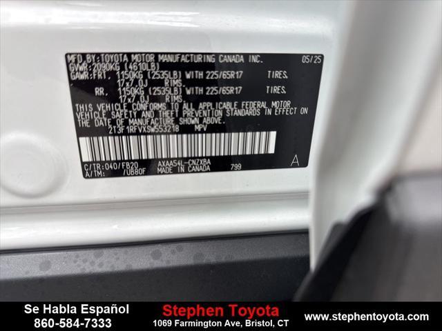 Photo of 2025 Black Fabric Toyota RAV4